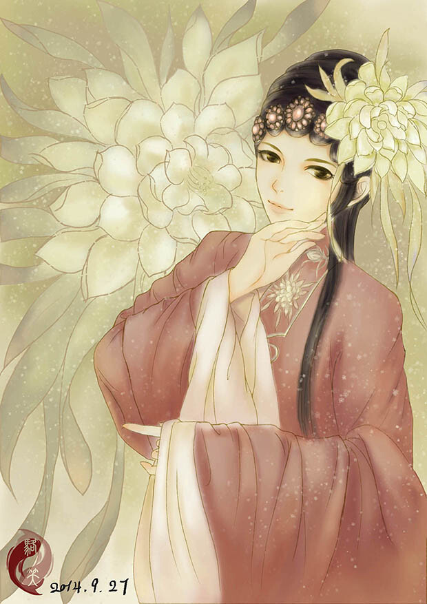 古风练习,青衣|绘画习作|插画|etsmith
