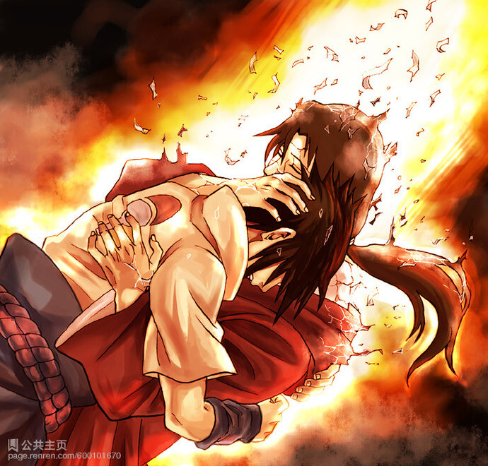 "哥哥,,"佐助泪哭抱住几乎要消失的鼬.鼬最后一次对他的微笑.