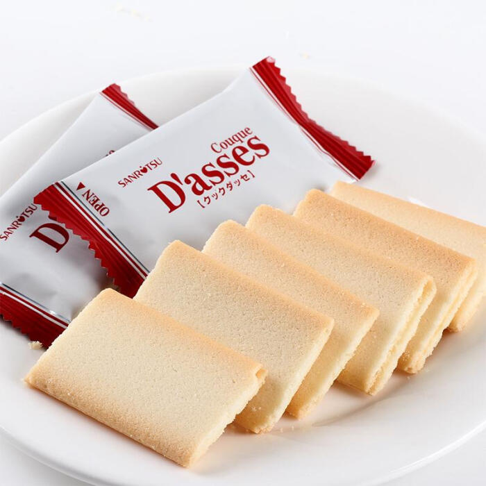 三立白巧克力夹心饼干109.2g 酥薄曲奇饼干 dasses日本进口零食品