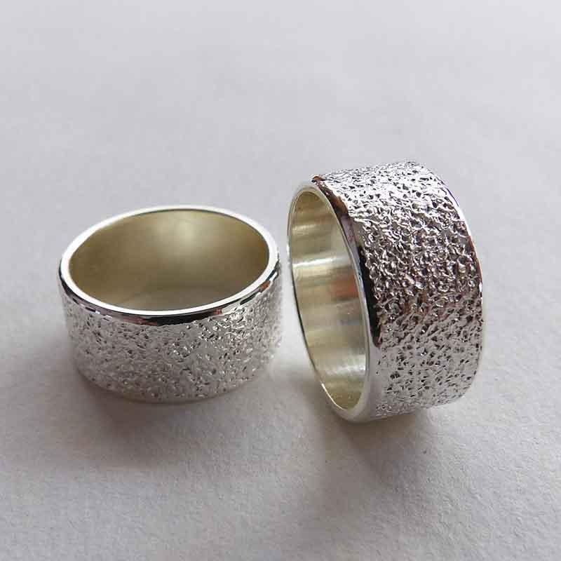 原创手工麻花编织 纯银情侣戒指 男女对戒 999足银指环 小指尾戒