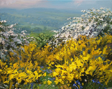 英国画家马克普雷斯顿(mark preston)的丙烯风景画,画家说:"对我来说