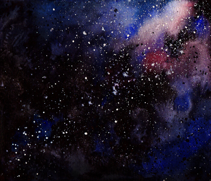 星空(水彩)