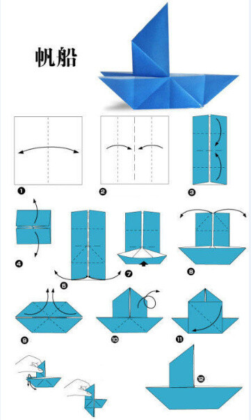 折纸船慢动作图片