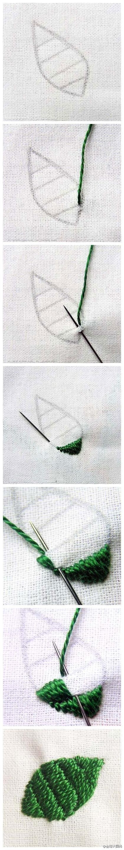 【刺绣针法大全】慢慢学.