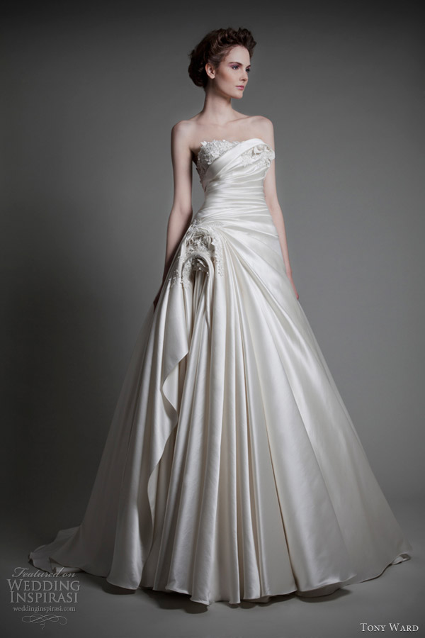 wedding dresses 2013 bridal absolu strapless ball gown婚纱 礼服