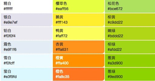 中国传统色彩十六进制颜色码图片大全,ps爱好者可备一组收藏学习.