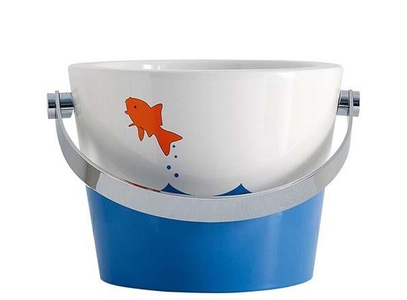 创意水桶洗手盆 童趣满溢浴室间