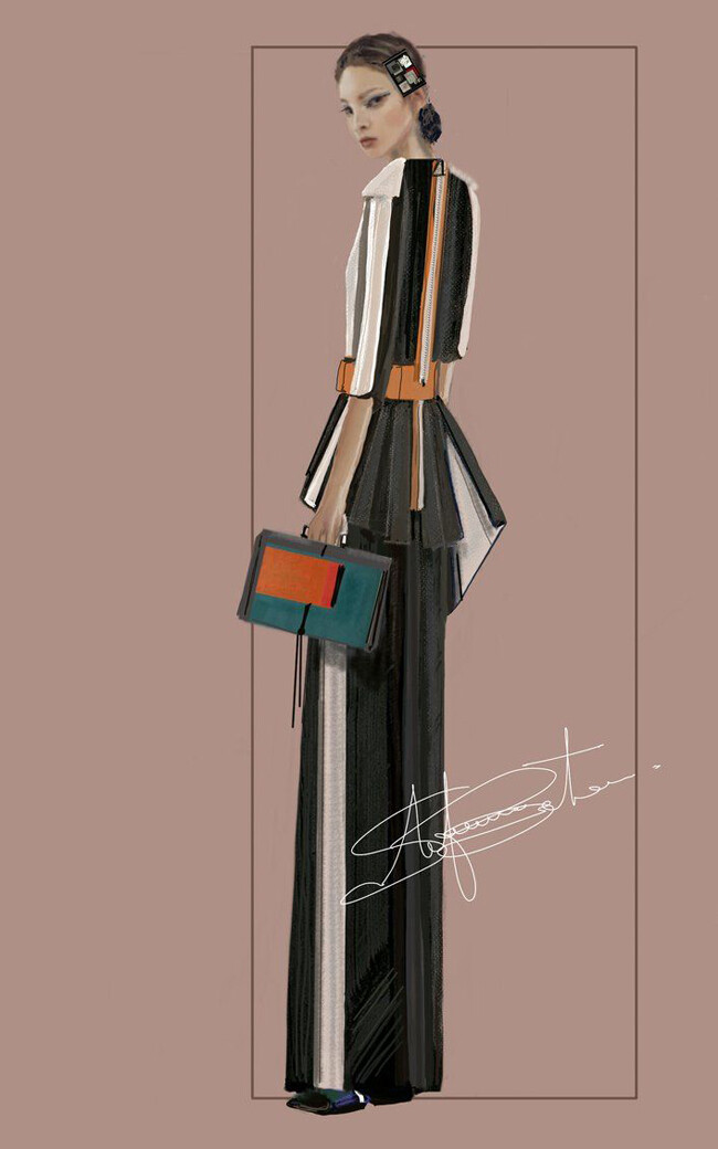 fashion的衣服,fashion服装 最新高级时装插画 fashion drawing 精选服装效果图46张