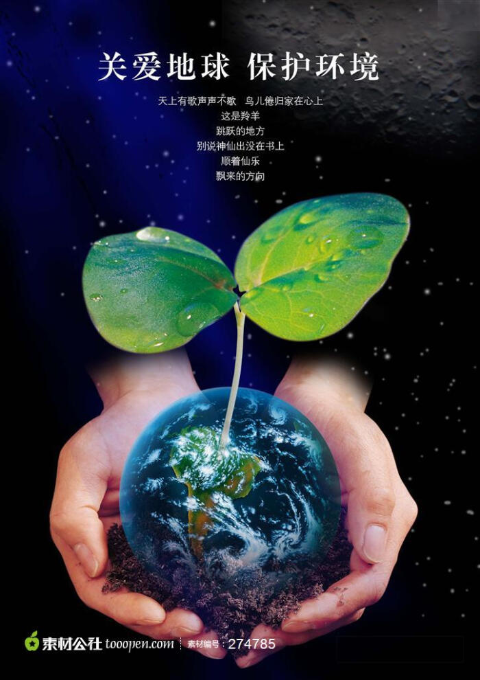 环保科普创意海报图片