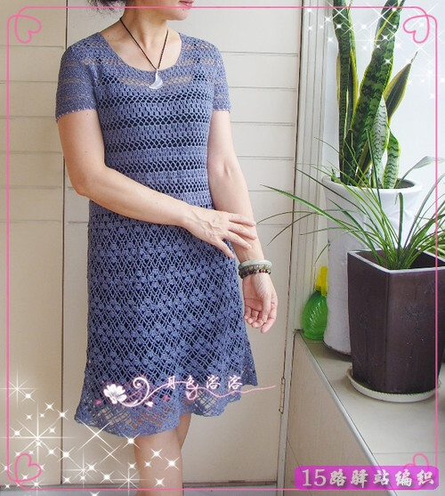 精选夏季裙子,毛衣裙,上衣钩织款式大全(都带图解)|钩针花样图解 - 15