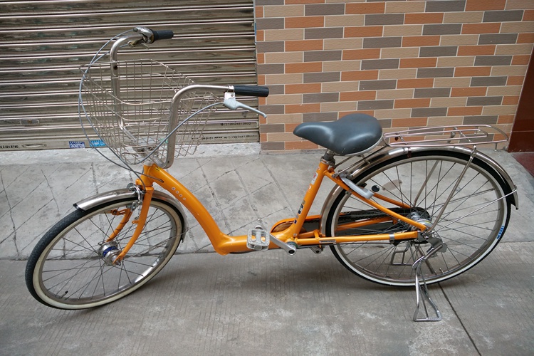 二手 日本二手自行车 普利司通子母车高档铝合金车架 内三速骑行超轻