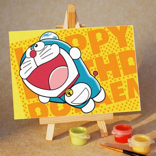 哆啦a梦机器猫小叮当 diy数字油画