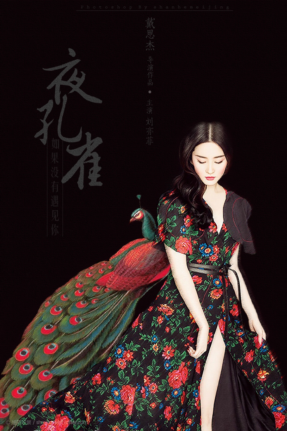 电影《夜孔雀-如果没有遇见你》伪海报 刘亦菲