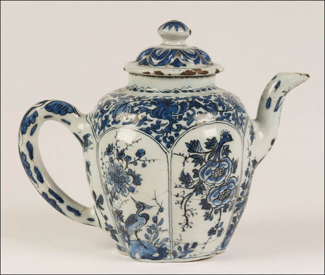 材料:tin-glazed陶器 制造的陶器adrianus考克,代尔夫特,荷兰,1686