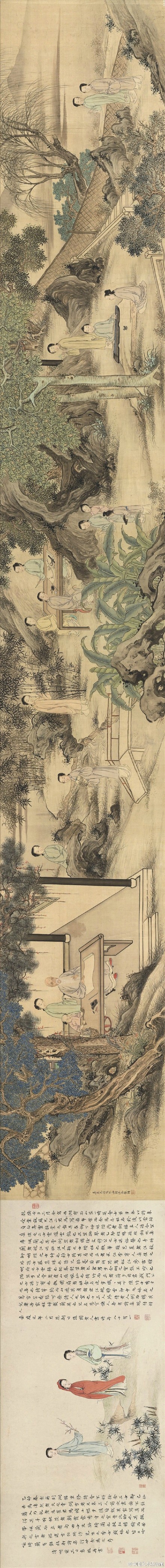 此图记录了两次湖楼诗会,涉及人物有随园老人及其