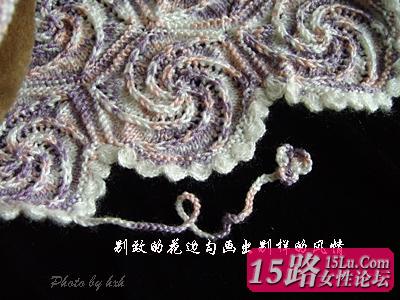 螺旋花的织法说明|棒针编织图解   15路驿