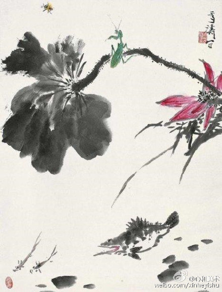 【王雪涛的花鸟世界】 王雪涛是以小写意花卉草虫而著称于世,他既能承