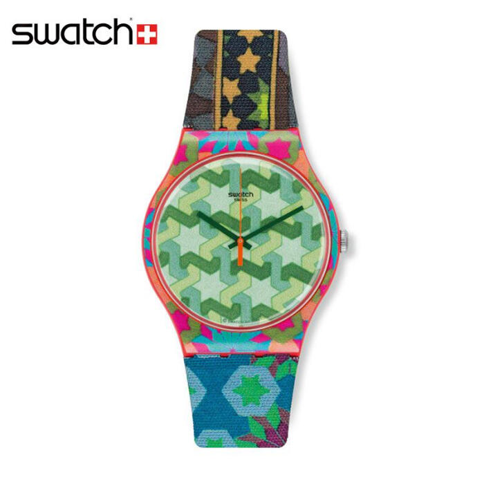 swatch手表限量版,swatch限量版手表大全 swatch斯沃琪石英情侣手表艺术家限量版移动的窗格suoz185s