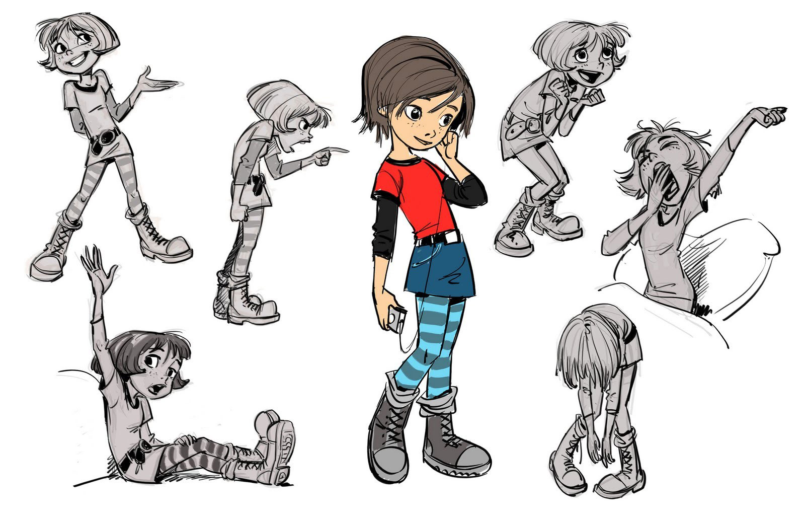 迪士尼《闪电狗》角色造型设计稿