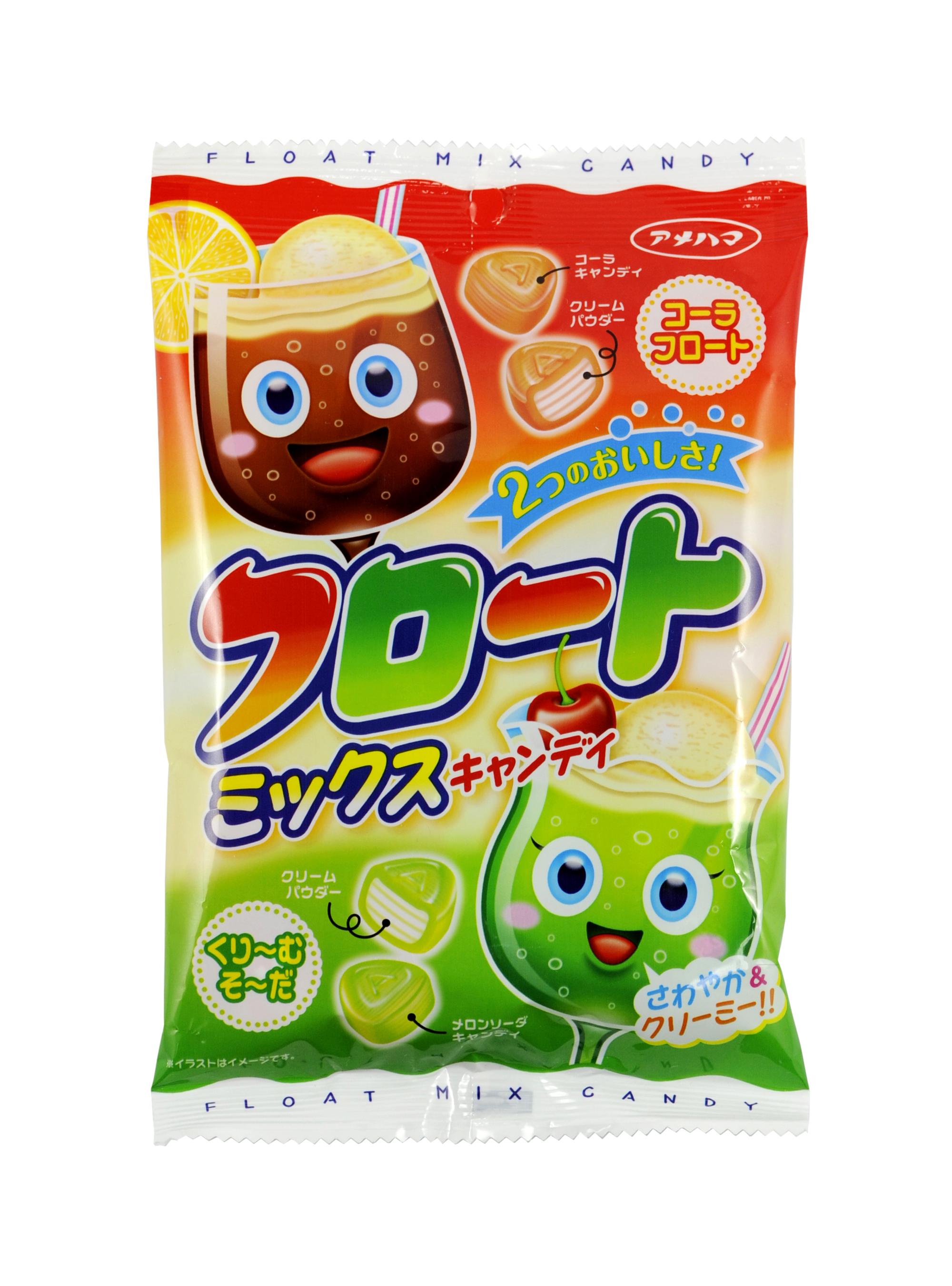 日本原装进口零食品 怡滨 汽 水味牛奶夹心糖 73g