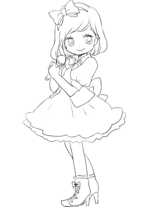 id=42093267,线稿,黑白,动漫,二次元