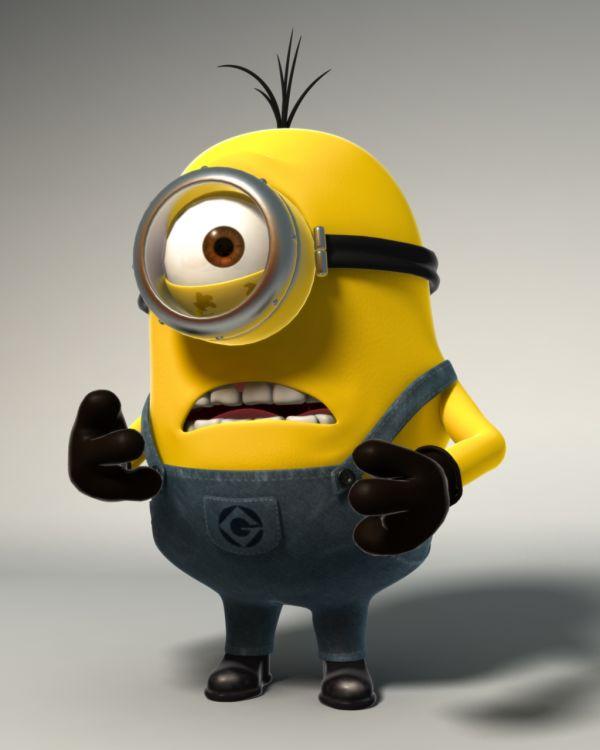 卡通_动画电影 卑鄙的我 八个minion 小胶囊三维模型 3d模型 3d model