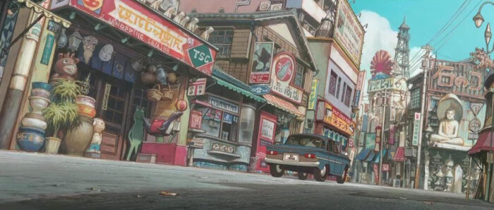 漫画大师松本大洋动画作品《tekkonkinkreet(恶童)》 里的场景设计
