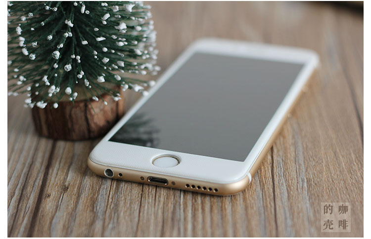苹果iphone6s/plus碳纤维全屏覆盖防摔全包玻璃钢化膜4.7寸5.5寸