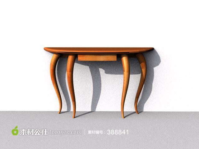 欧式精美边几家具3d模型设计