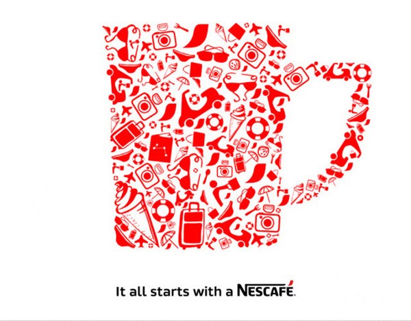 雀巢咖啡(nescafé)新logo设计效果图 - 孙悟空威客网