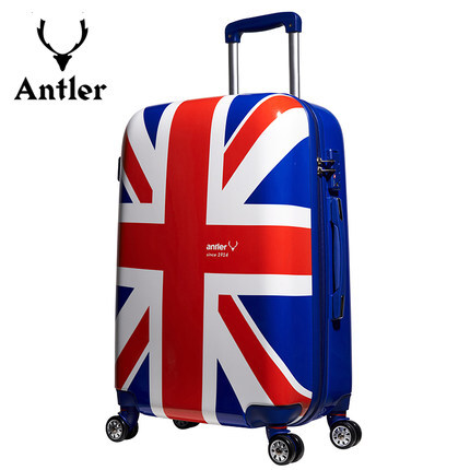 antler安特丽英国米字旗拉杆箱潮流可爱旅行箱涂鸦男女学生行李箱