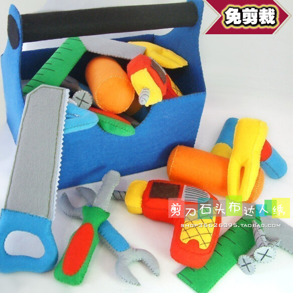免裁剪不织布手工材料包★diy幼儿园益智做游戏玩具/工具箱a127