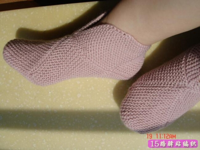 八片毛线袜套(地板袜)编织图解,方法详细教程
