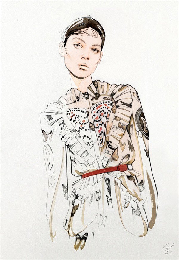nuno da costa手绘时装插画
