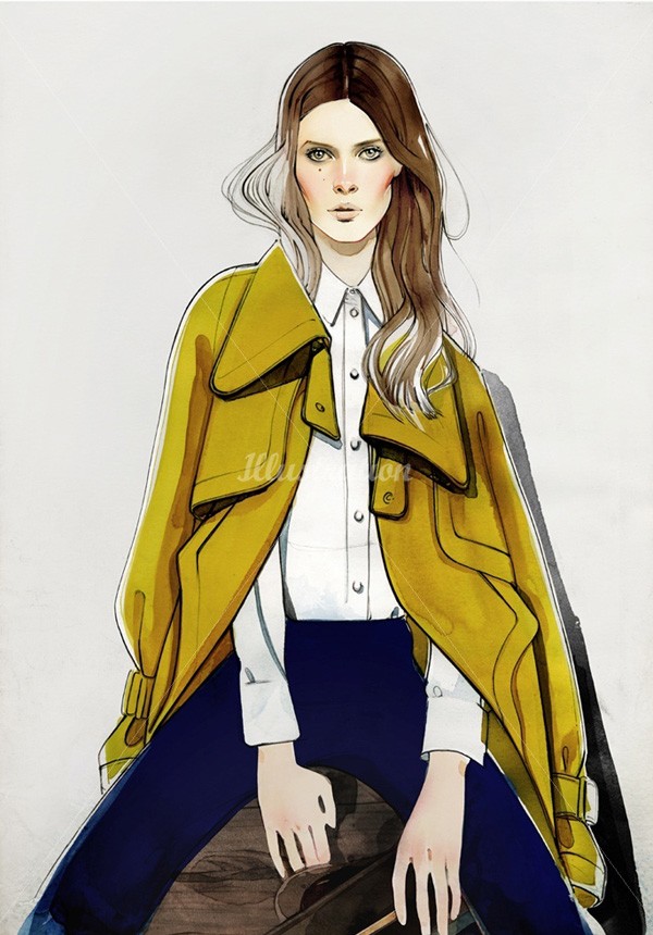 nuno da costa手绘时装插画