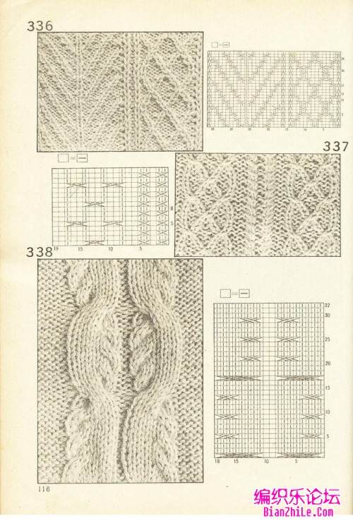 经典棒针花样图解530例(中)-编织乐论坛