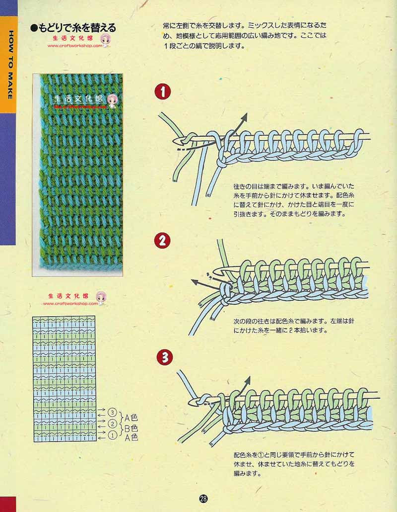 阿巴尼亚针的织法图解图片