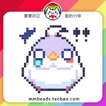 萌炸了的鹦哥桑第二弹,非原创,对着像素图临摹出来给大家参考,真的萌