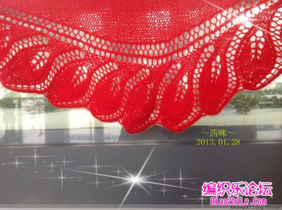 毛衣编织叶子花边