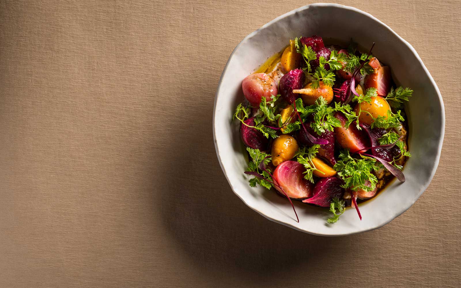 roasted beets with housemade yogurt