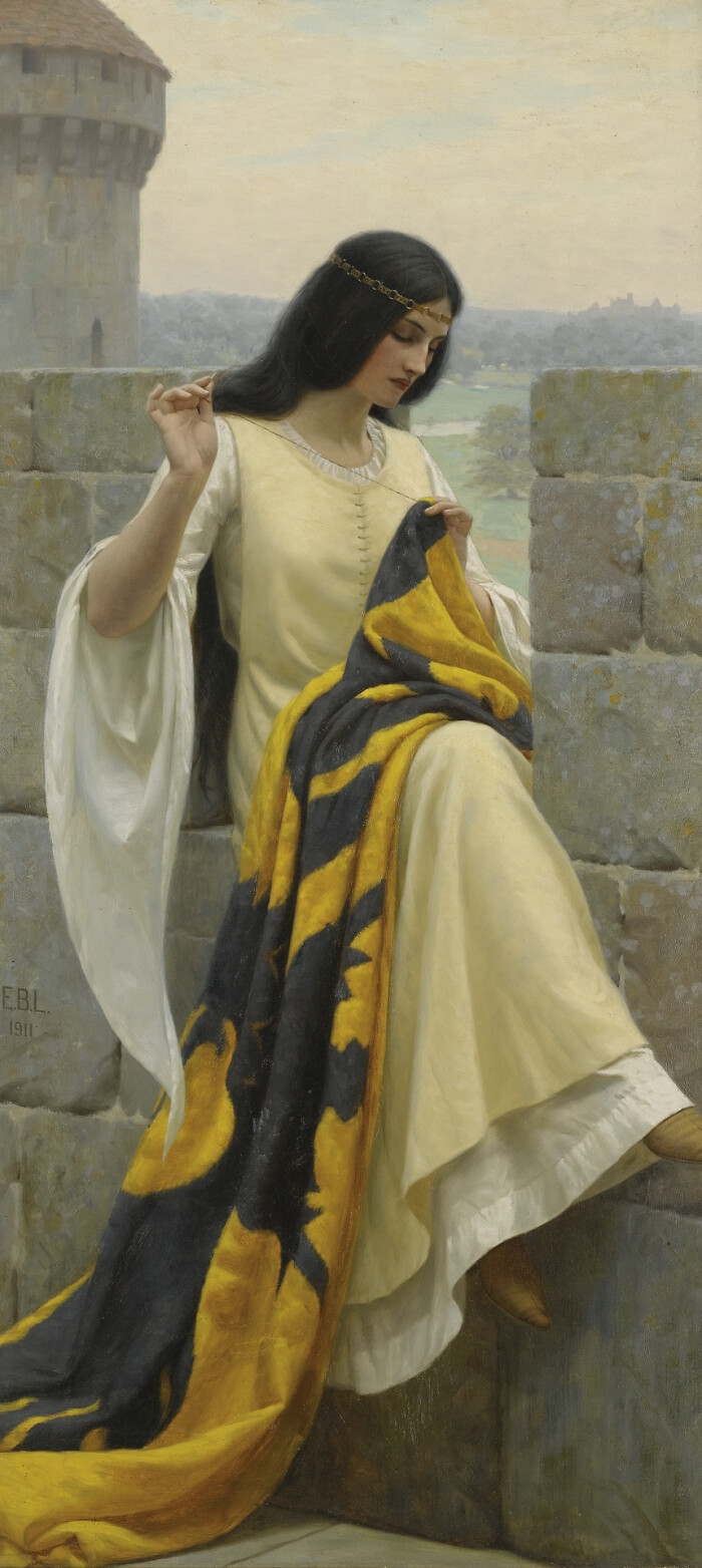 edmund blair leighton(1852—1922)19世纪中英国画家,擅长中世纪和