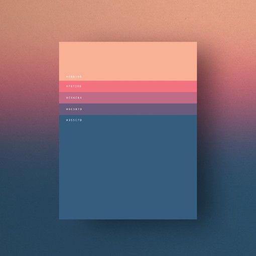 极具优雅与文艺色彩的配色方案rgb素材图片