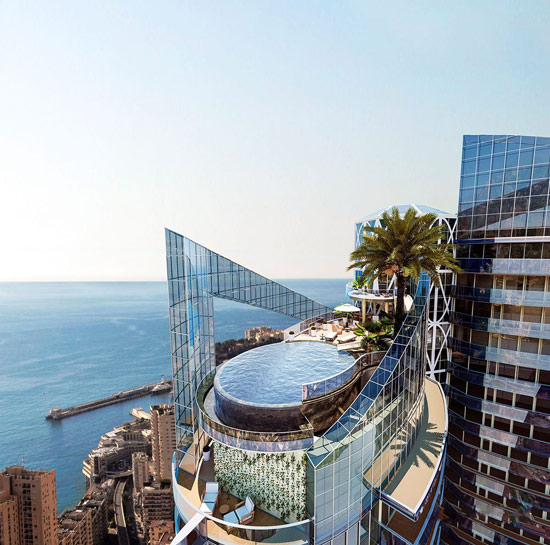 地区:摩纳哥 最大公寓价格:6570万美元tour odeon将成为地中海海岸线