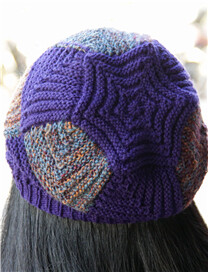 棒针女士毛线帽的织法图片