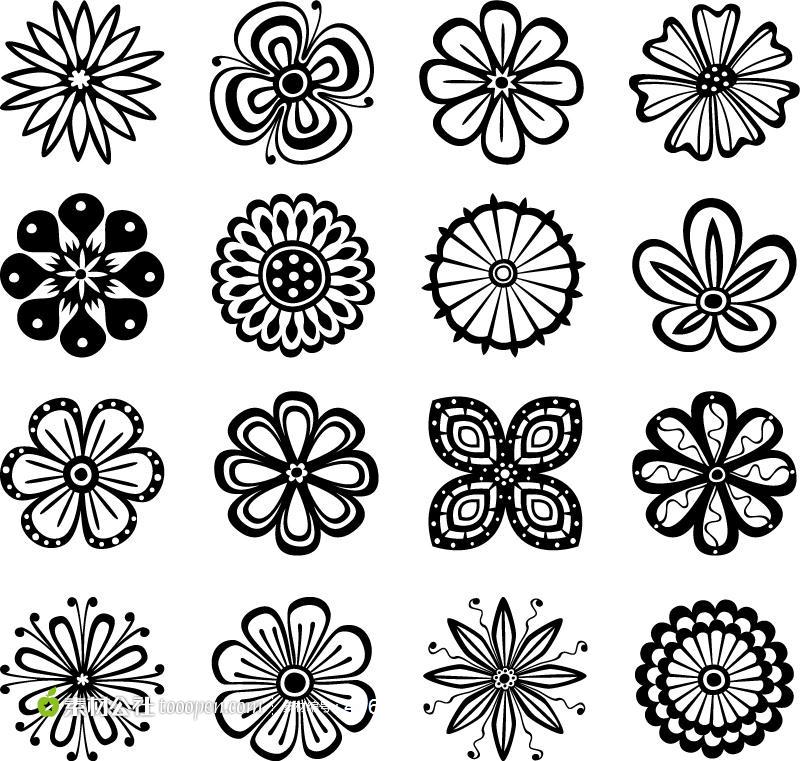 花卉纹样均衡图片