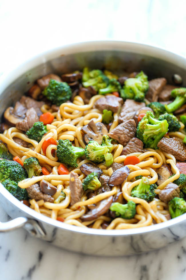 beef noodle stir fry - the easiest stir fry ever!