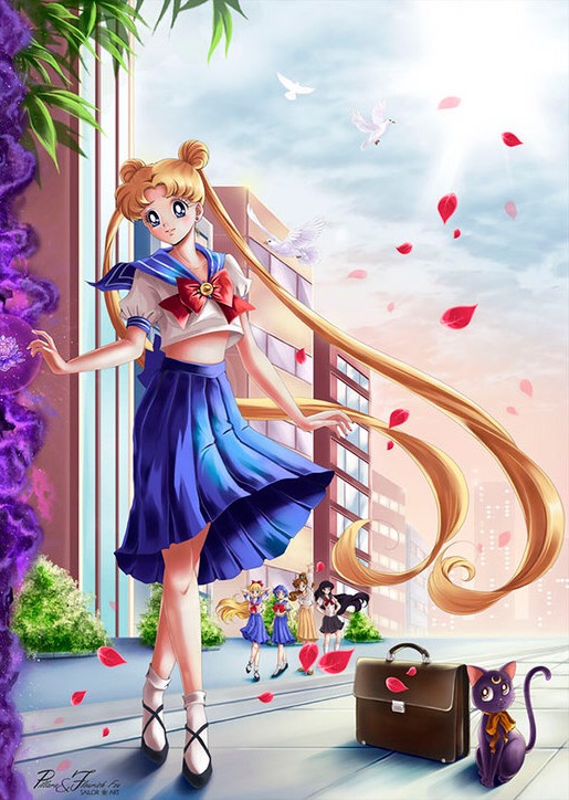 22#美少女战士闺蜜头像 是头像是壁纸,是水兵月是月野兔.