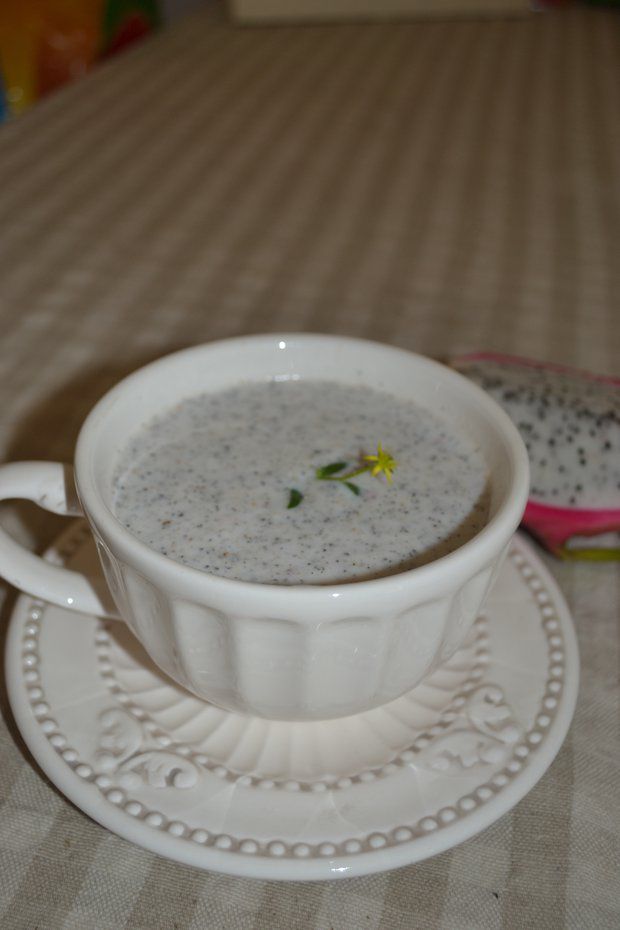 小清新火龙果牛奶汁 - 火龙果搭配牛奶和蜂…-堆糖,美好生活研究所