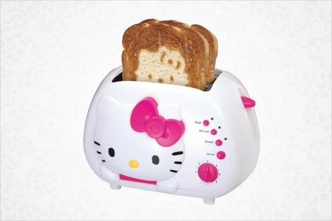 哈罗凯蒂hello kitty 烤面包机～～萌