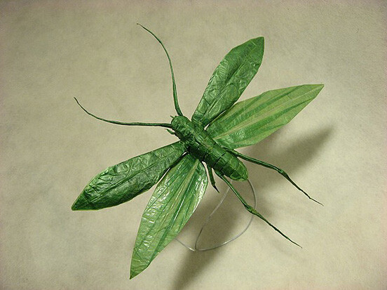 棕叶编织蜻蜓图片